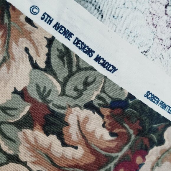 Decorator Fabric, 5 yards, leaves, blossoms and berries - Picture 2 of 2